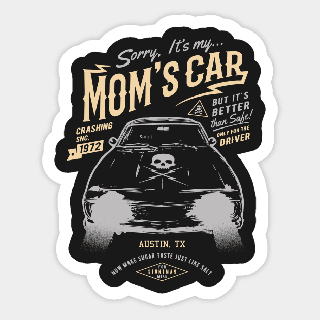 It's My Mom's car Sticker by manospd